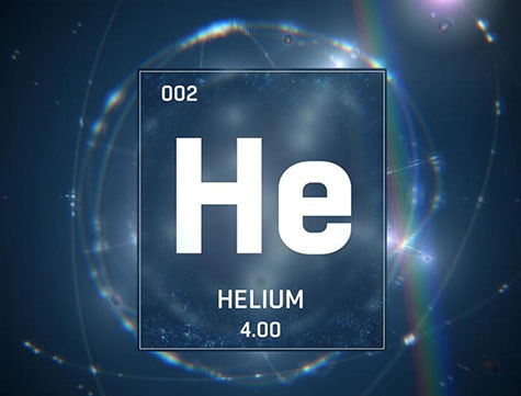 Primum Helium signa helium copia multum cum majore gas industriae